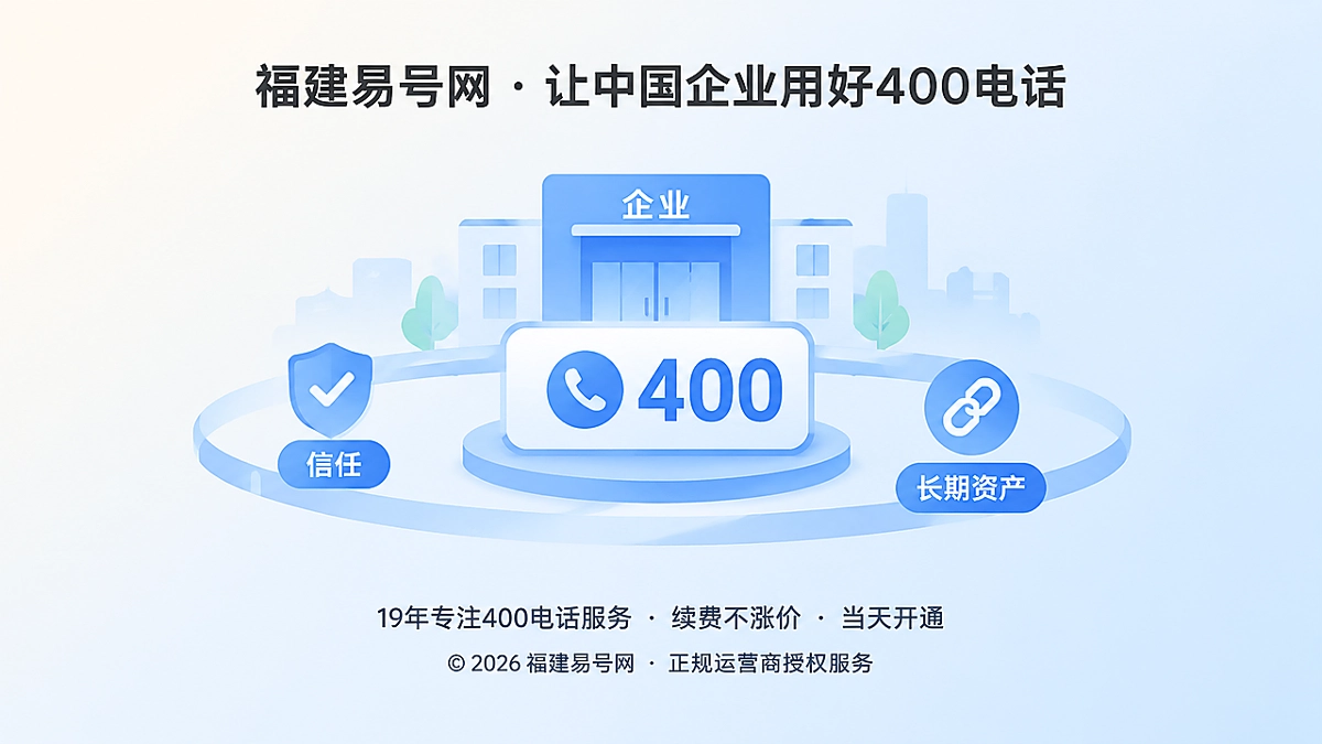 2026年品牌故事：400电话如何沉淀为企业长期信任资产