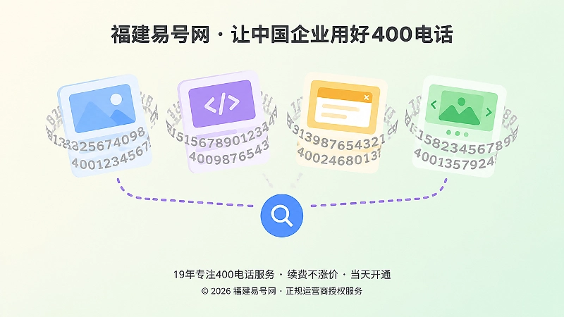 号码被图片脚本弹窗包裹而与搜索断开连接的抽象扁平化示意