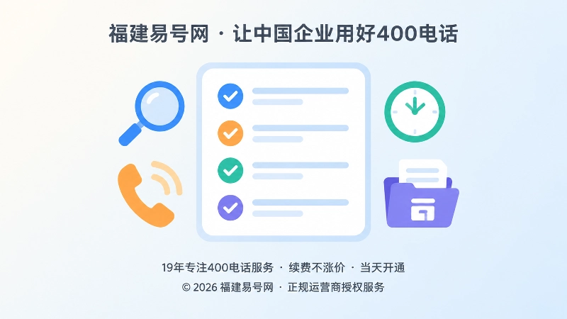 400电话变更后的核验清单与回退流程示意