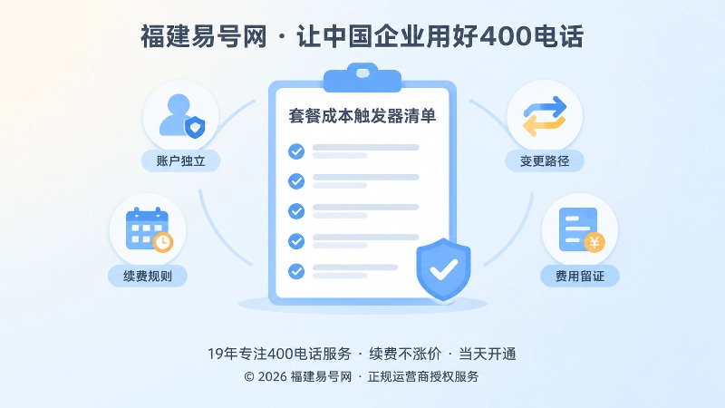 400电话套餐成本触发器清单落地图