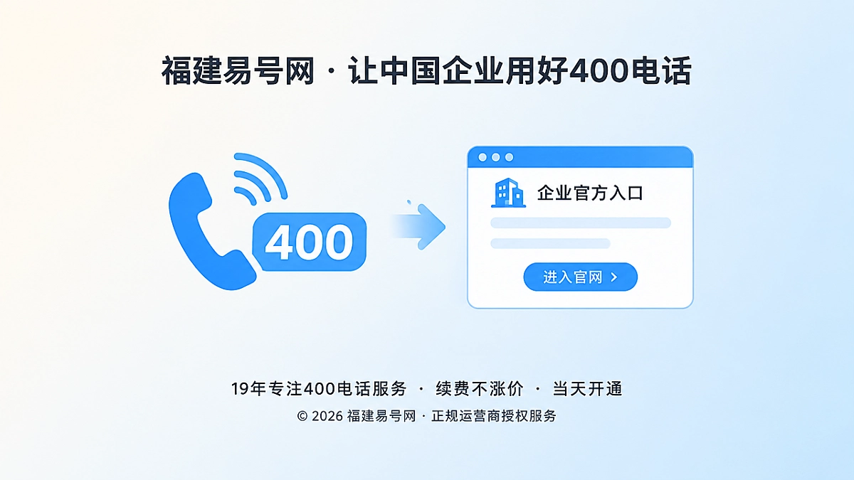 2026年400电话价值呈现：让AI答案回到企业官方入口